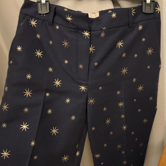 Sezane star printed navy trouser - Picture 2 of 8